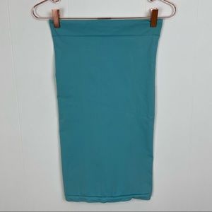 Victoria's Secret Light Blue Stretchy Strapless Tube Top